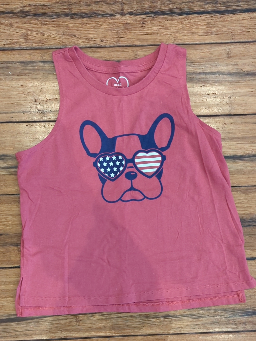 MAD Engine Girls Pink Graphic Tank Top